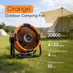 Camping Fan Turbo Airflow & Night Light Dual USB Type-C
