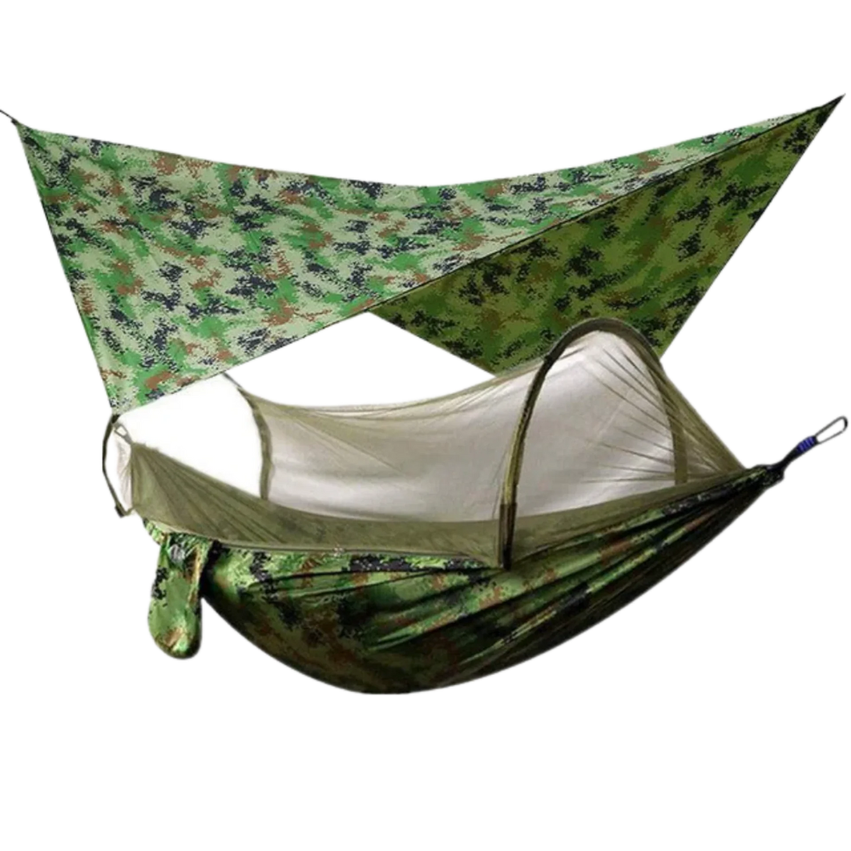 Camping Hammock Integrated Mosquito Net Parachute Nylon 400 Lb