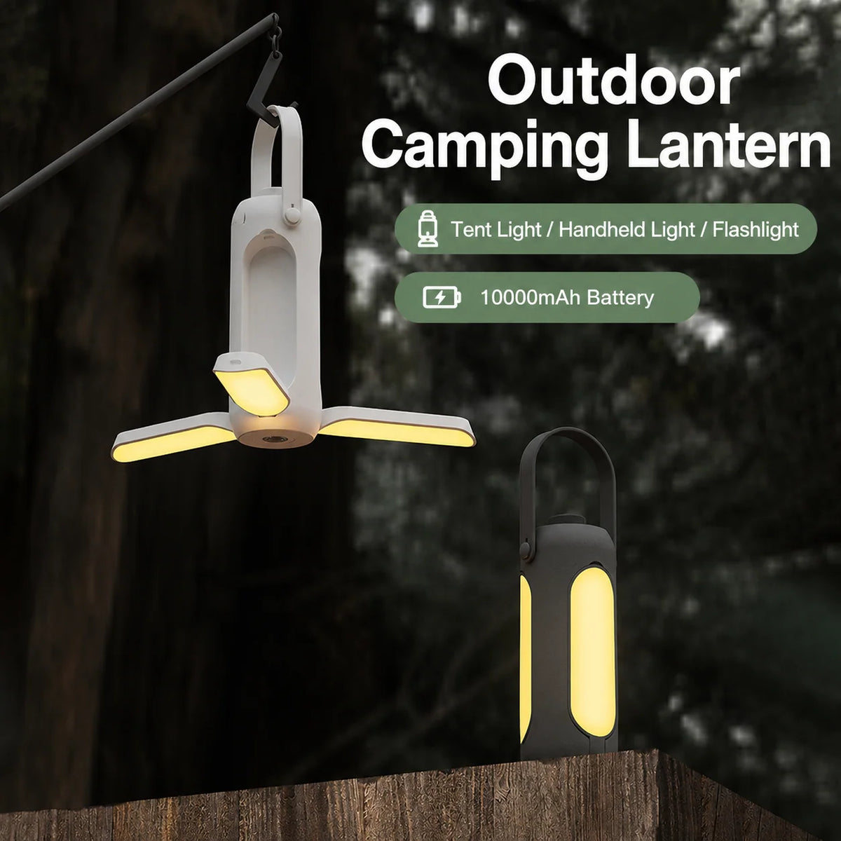 Camping Lantern 360° Illumination USB-C Power Bank