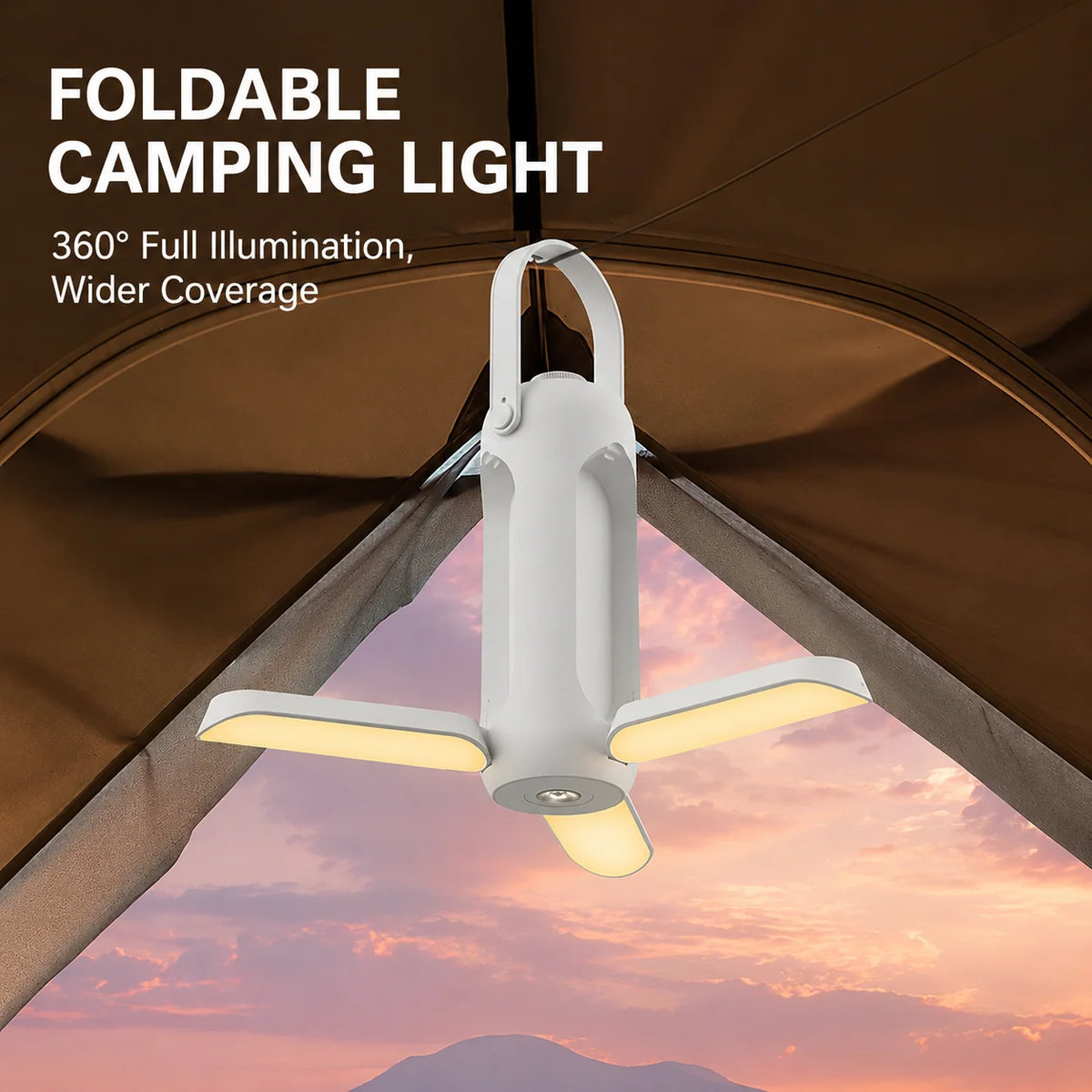 Camping Lantern 360° Illumination USB-C Power Bank