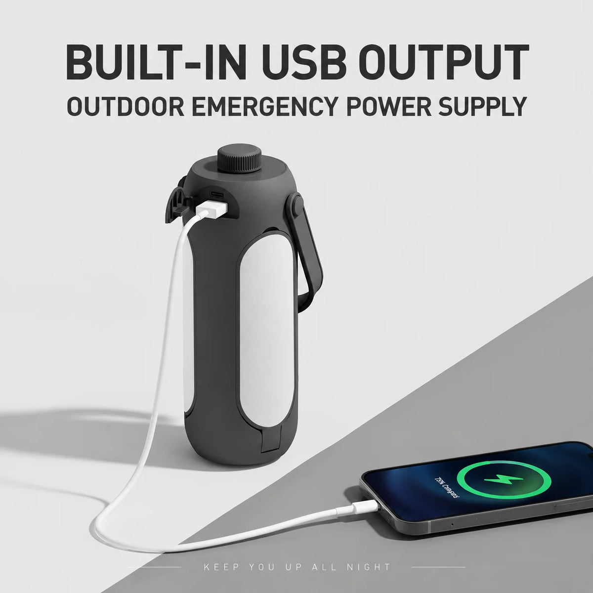 Camping Lantern 360° Illumination USB-C Power Bank