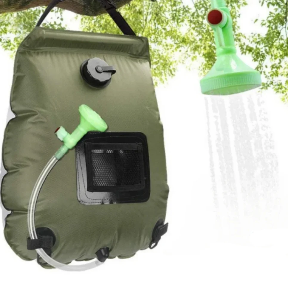 Camping Shower Solar Heated Foldable 20L Capacity
