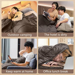 Camping Sleeping Bag Extra-Wide 100 cm All-Season Compression Bag