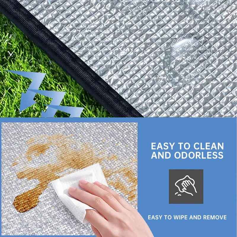 Camping Sleeping Pad Heat-Reflective Aluminum Waterproof Thick Foam