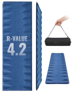 Camping Sleeping Pad Self-Inflating Contoured R-Value 4.2