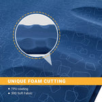 Camping Sleeping Pad Self-Inflating Contoured R-Value 4.2