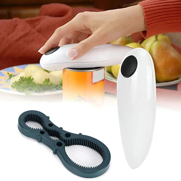 Can & Bottle Opener One-Touch Safe Cutting