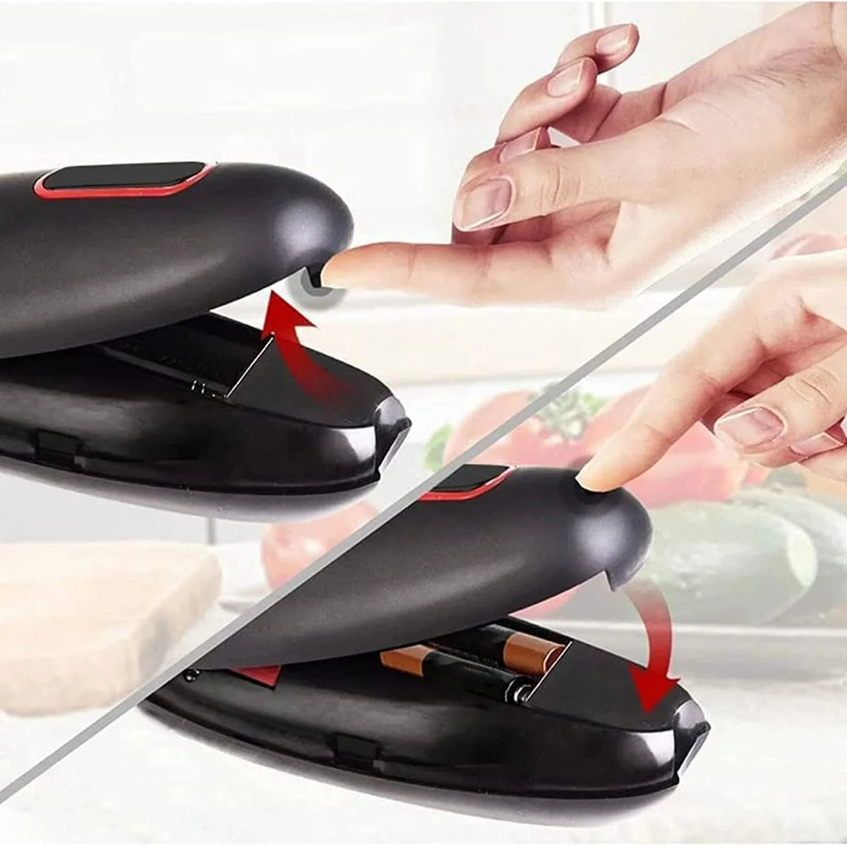 Can Opener One-Touch Battery-Powered Smooth Safe Edge