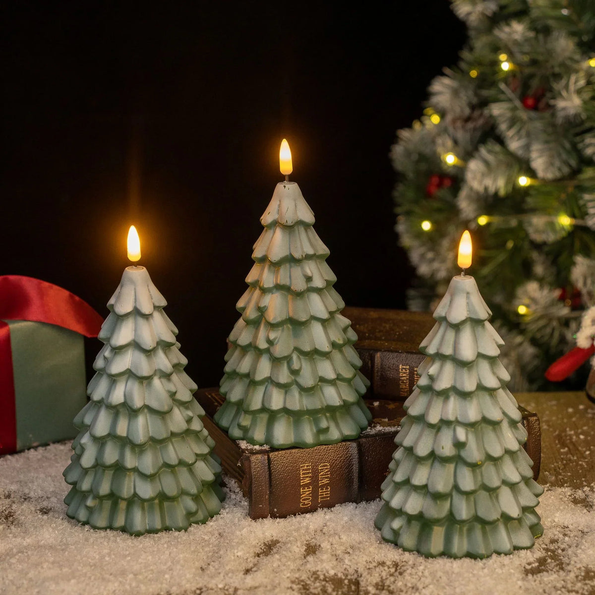 Candle Fir Tree Design Eco-Friendly Wax & Even Burn