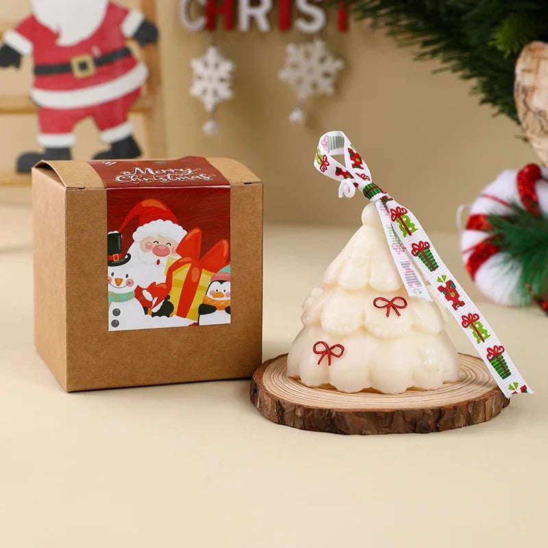 Candle Hand-Poured Sculpted Tree Gift Box