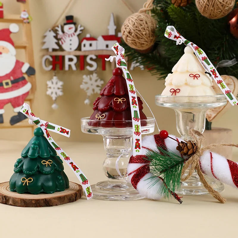 Candle Hand-Poured Sculpted Tree Gift Box