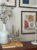 Candle Holder Modular Coated Steel Sculptural Design
