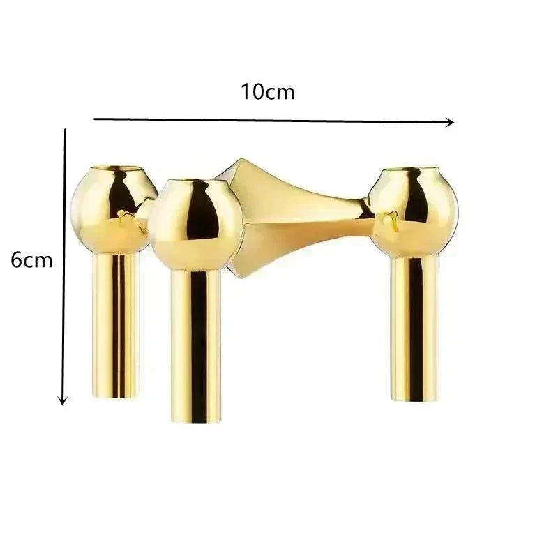 Candle Holder Modular Coated Steel Sculptural Design
