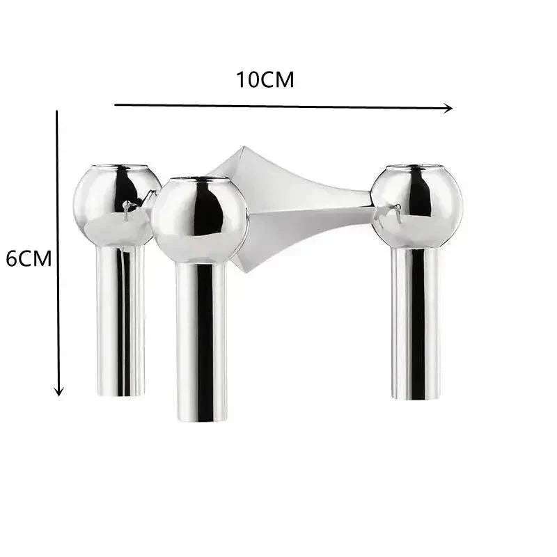 Candle Holder Modular Coated Steel Sculptural Design