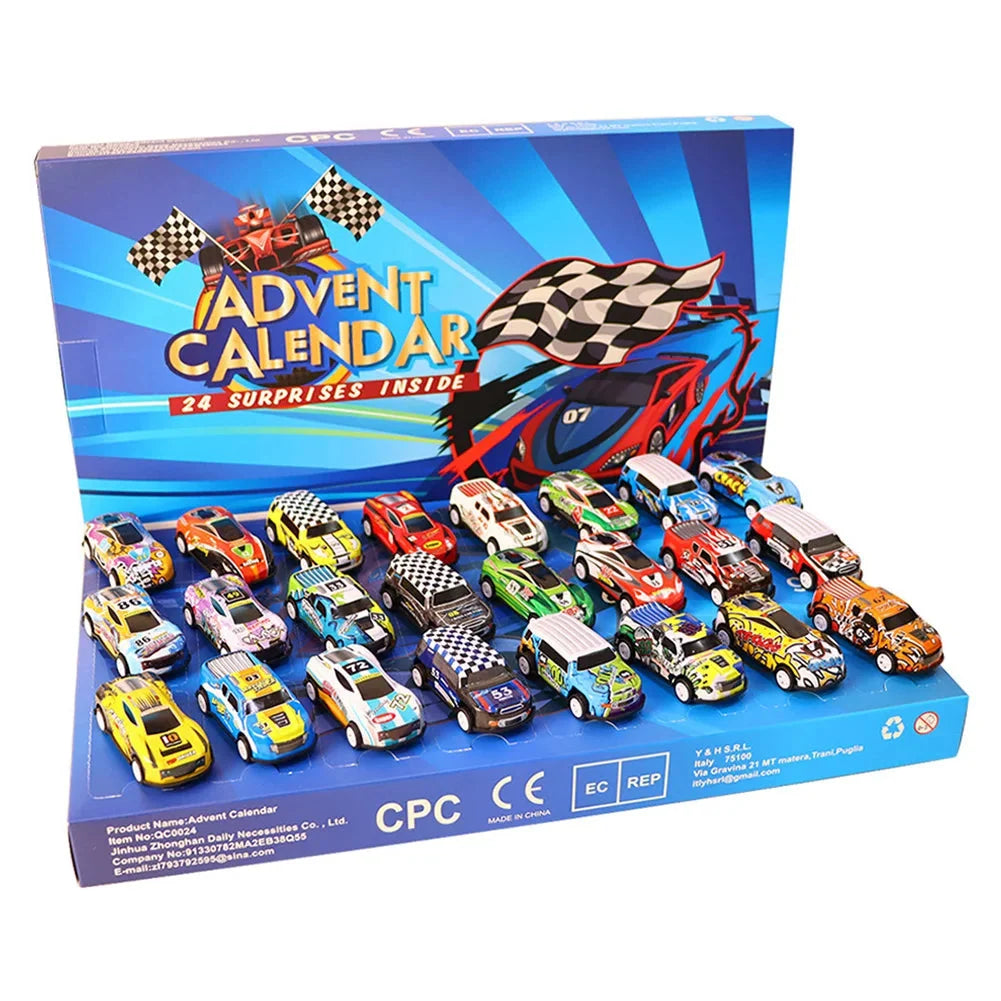Car Advent Calendar 24 Alloy Toy Cars