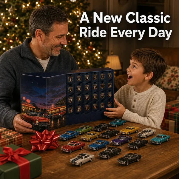 Car Advent Calendar 24 Classic American Miniatures