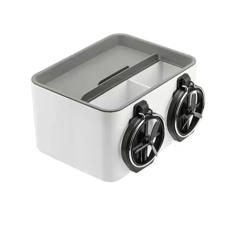 Car Armrest Organizer ABS Built-In Cup Holder