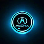 Car Coaster Set 2-Piece LED Motion-Activated USB-Rechargeable