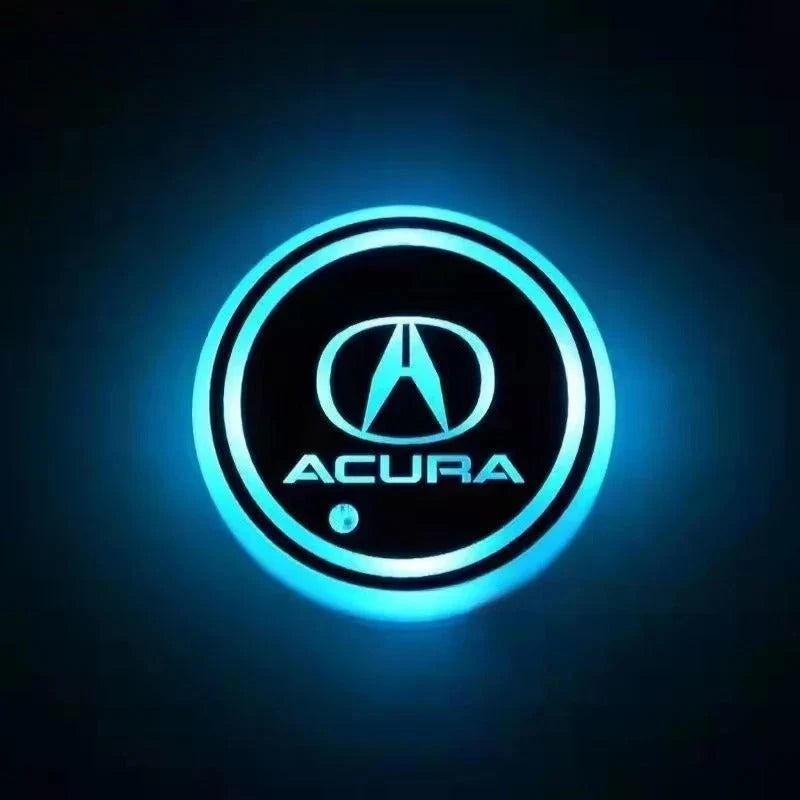 Car Coaster Set 2-Piece LED Motion-Activated USB-Rechargeable