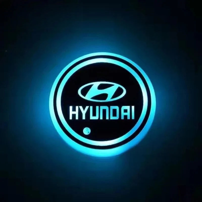 Car Coaster Set 2-Piece LED Motion-Activated USB-Rechargeable