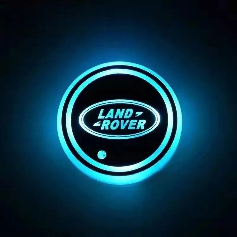 Car Coaster Set 2-Piece LED Motion-Activated USB-Rechargeable