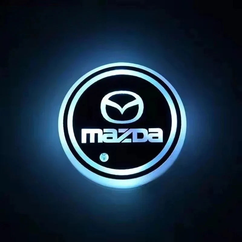 Car Coaster Set 2-Piece LED Motion-Activated USB-Rechargeable