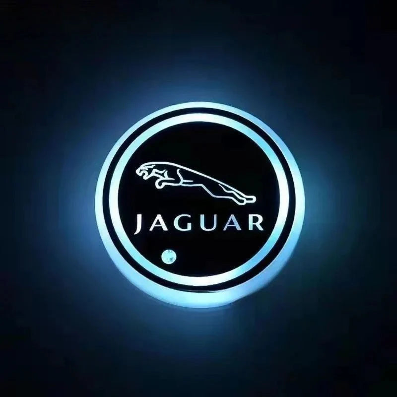 Car Coaster Set 2-Piece LED Motion-Activated USB-Rechargeable