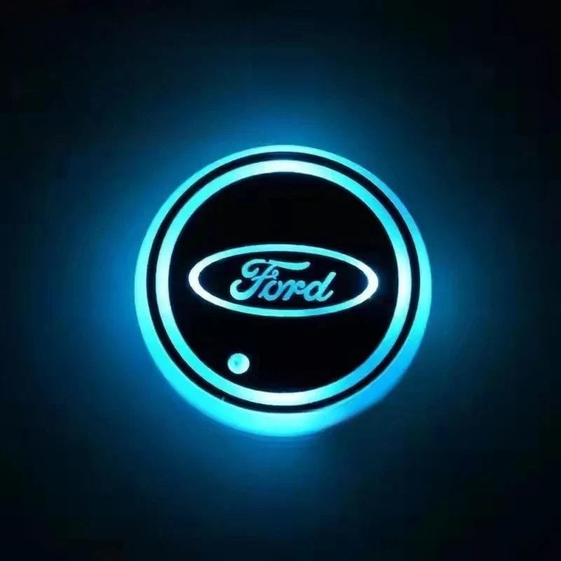 Car Coaster Set 2-Piece LED Motion-Activated USB-Rechargeable
