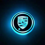 Car Coaster Set 2-Piece LED Motion-Activated USB-Rechargeable