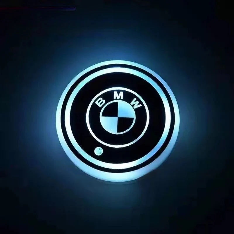 Car Coaster Set 2-Piece LED Motion-Activated USB-Rechargeable