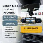 Car Dash Cam 360° Coverage Infrared Night Vision GPS Time Sync
