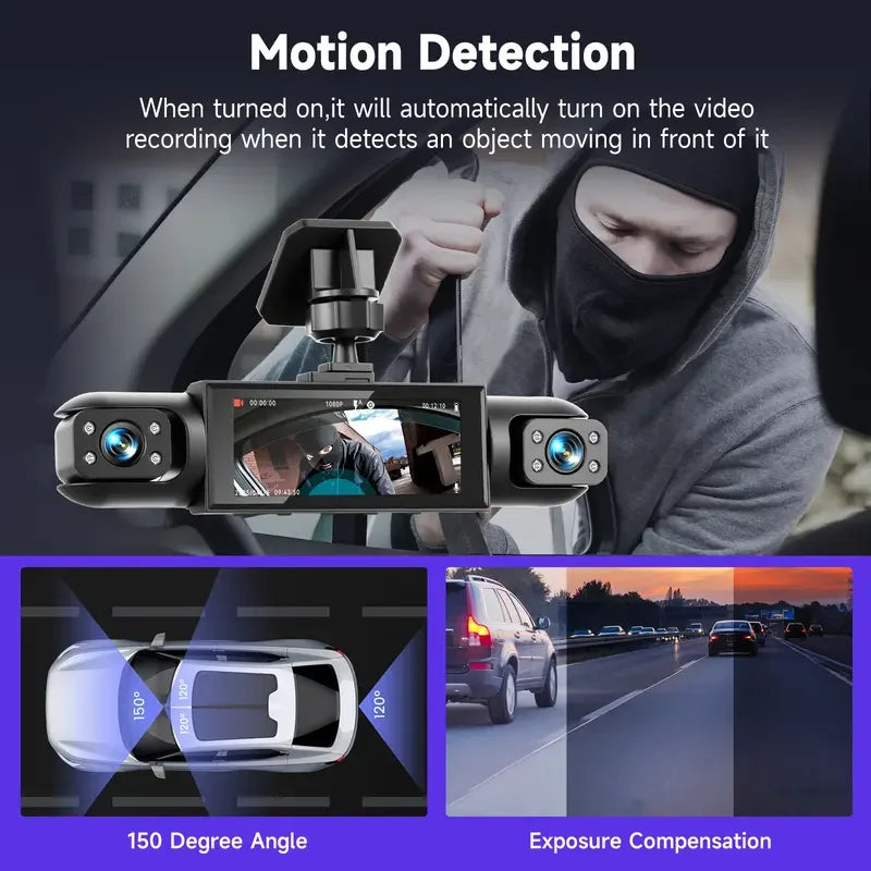 Car Dash Camera Four-Channel 1080P Infrared Night Vision