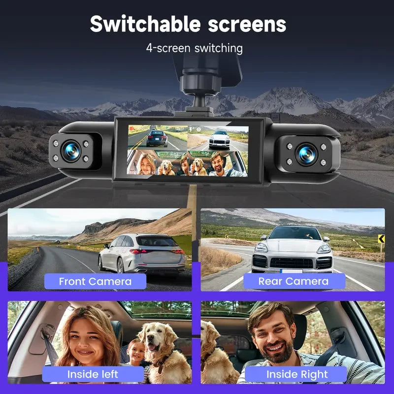Car Dash Camera Four-Channel 1080P Infrared Night Vision