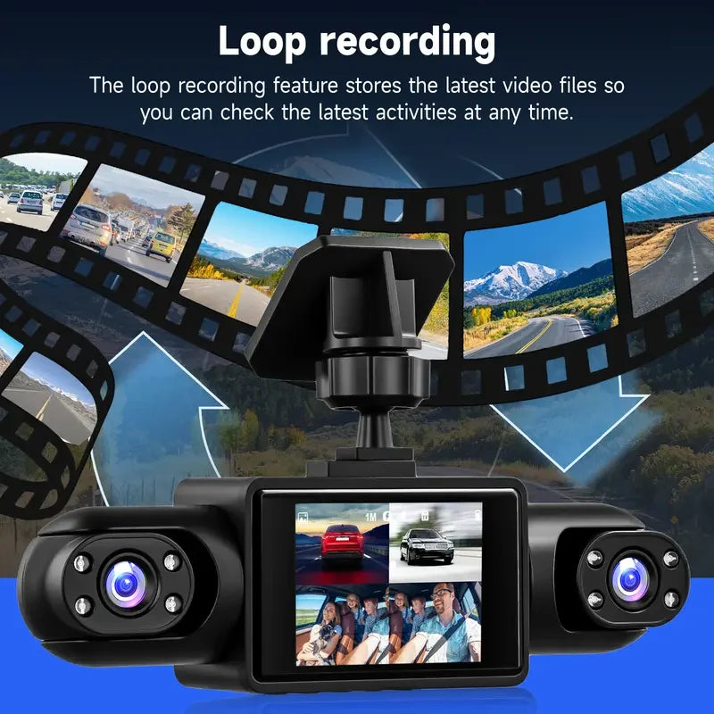 Car Dash Camera Four-Channel 1080P Infrared Night Vision