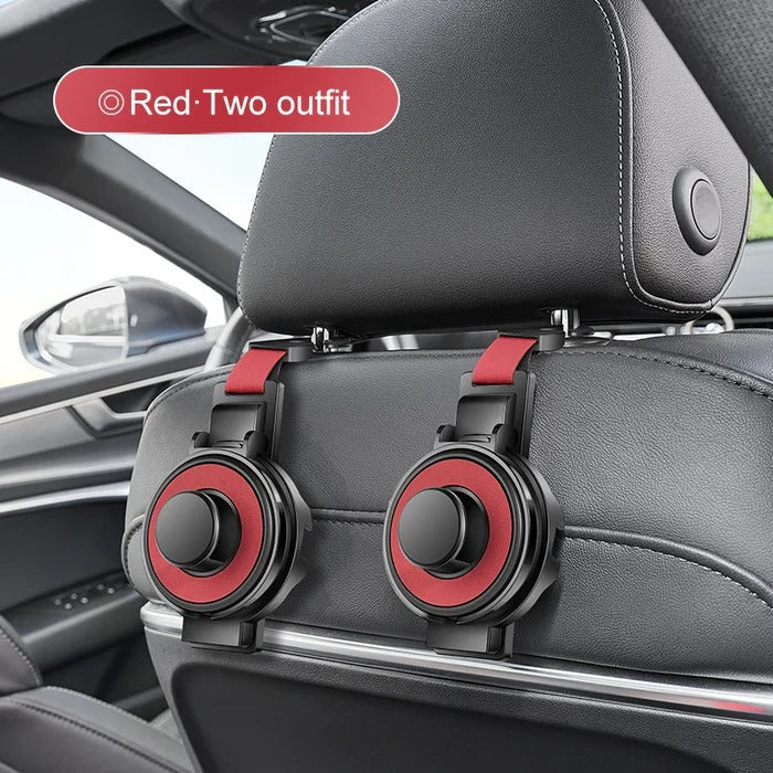Car Headrest Hook 3-In-1 Tool-Free Universal