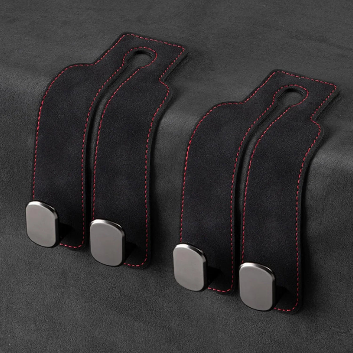 Car Headrest Hooks 2-Pack Rotating 30 lb Capacity