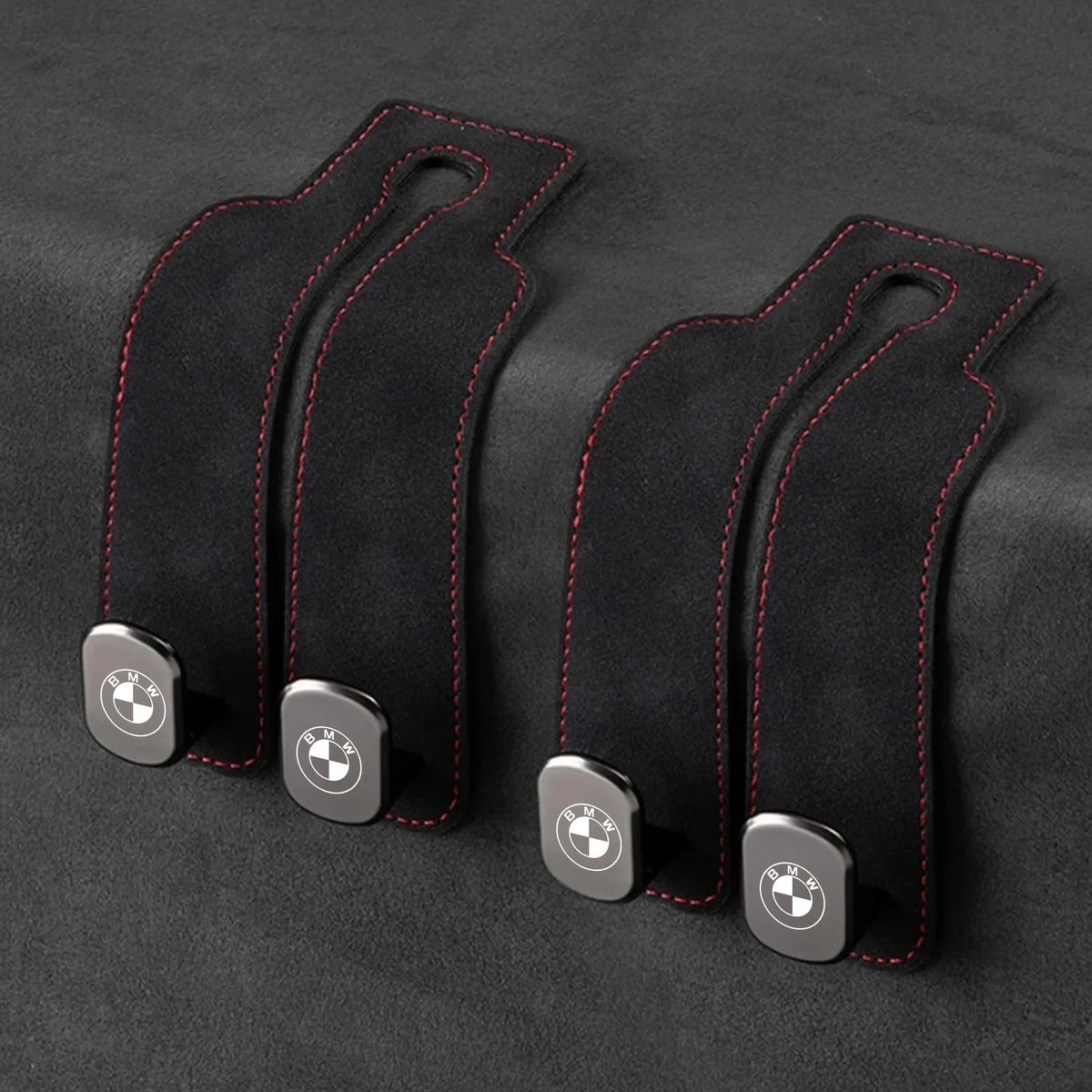 Car Headrest Hooks 2-Pack Rotating 30 lb Capacity