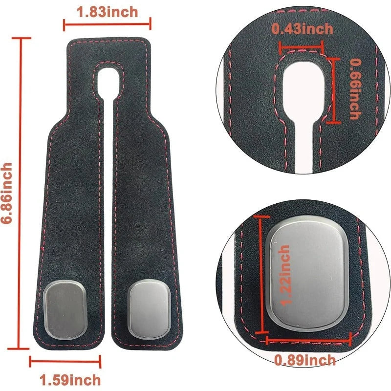 Car Headrest Hooks 2-Pack Rotating 30 lb Capacity