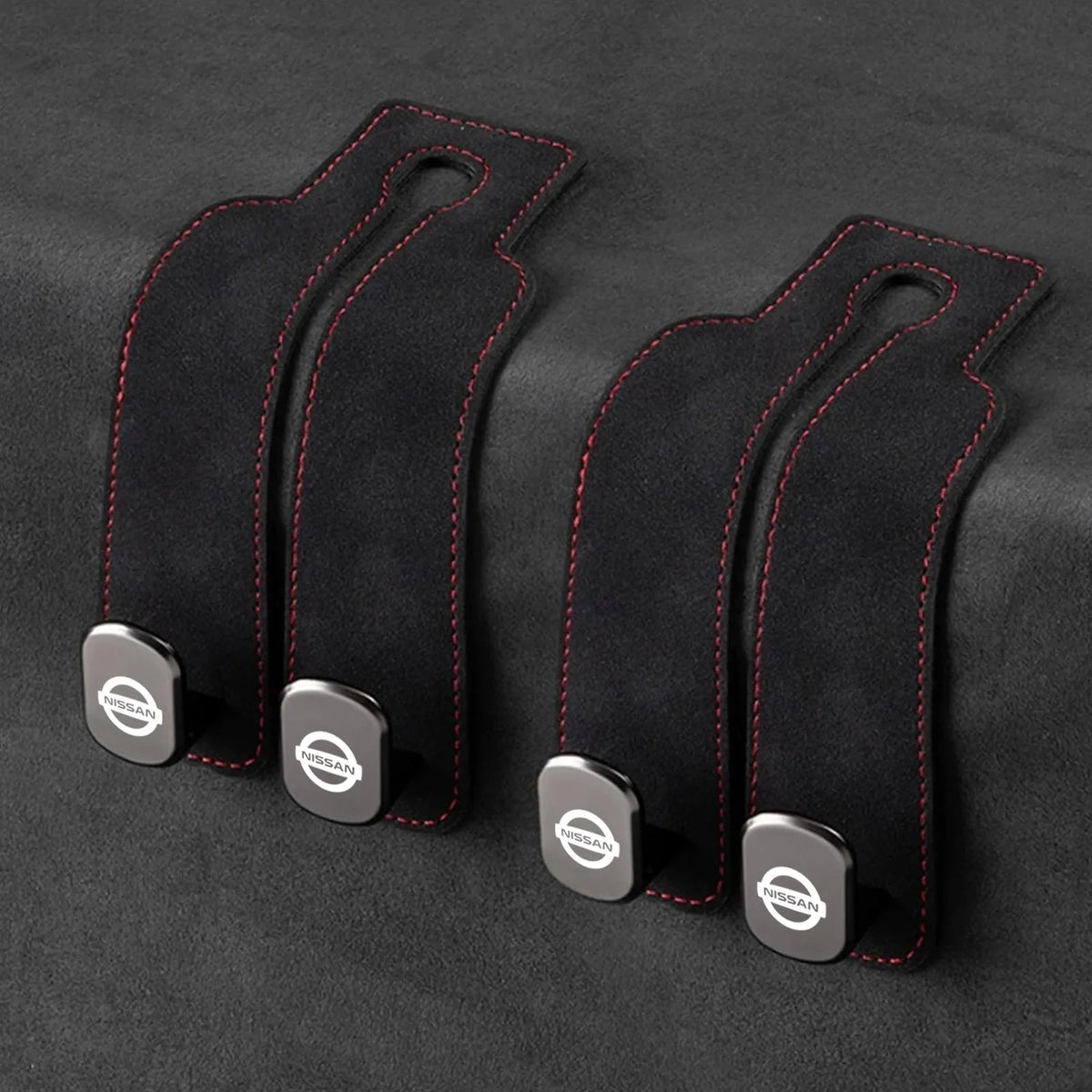 Car Headrest Hooks 2-Pack Rotating 30 lb Capacity