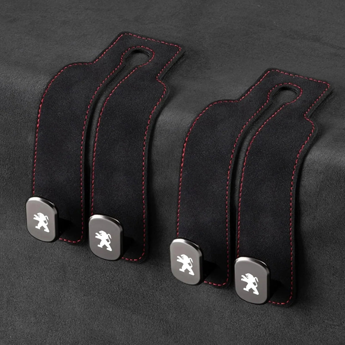 Car Headrest Hooks 2-Pack Rotating 30 lb Capacity