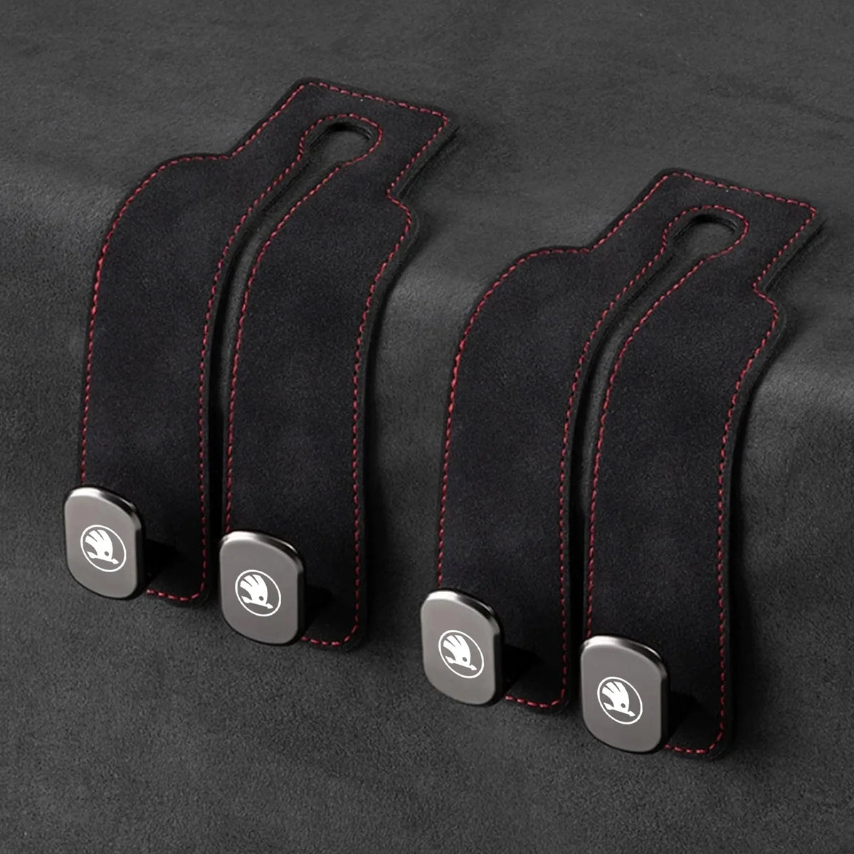 Car Headrest Hooks 2-Pack Rotating 30 lb Capacity