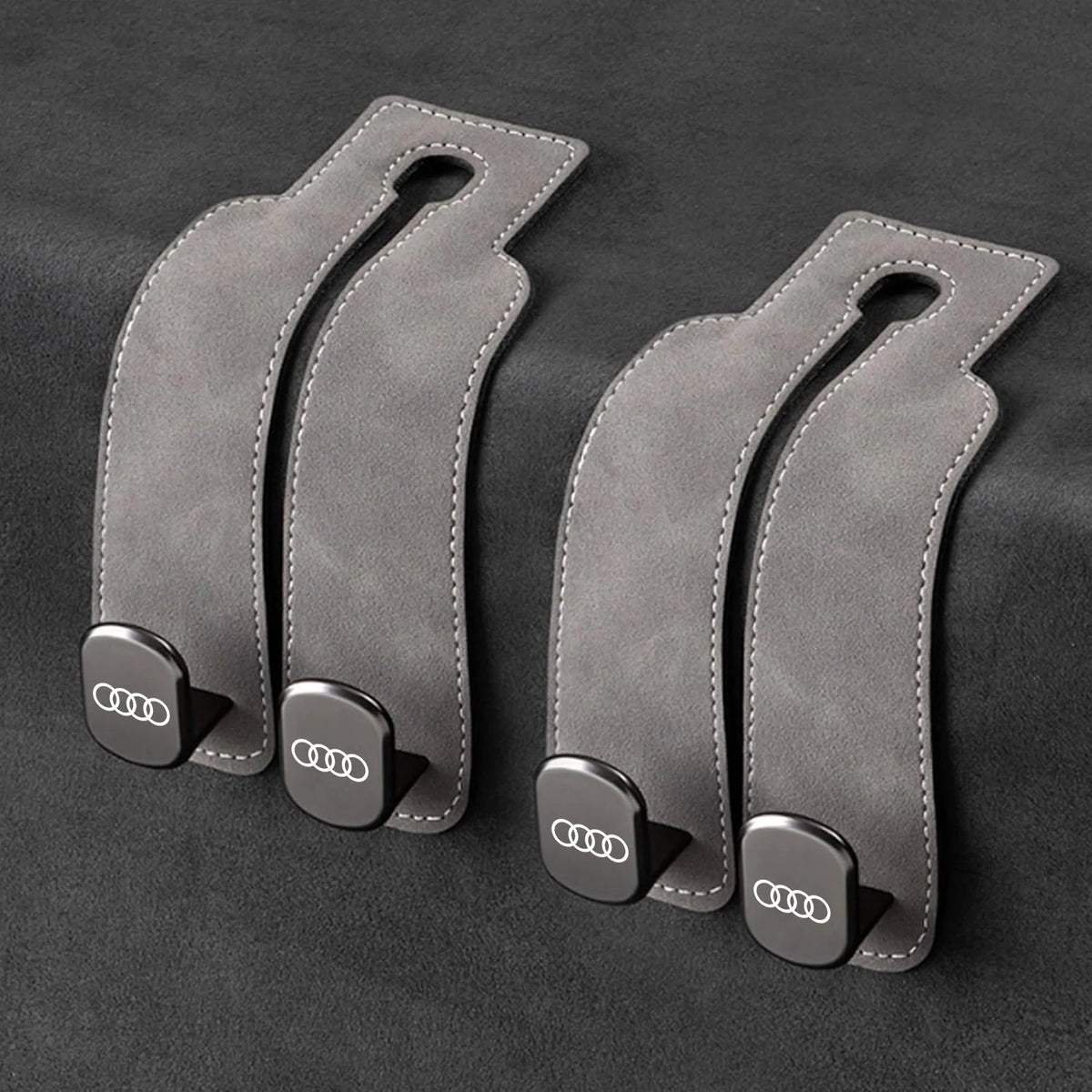 Car Headrest Hooks 2-Pack Rotating 30 lb Capacity