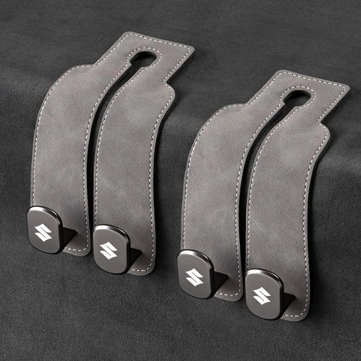 Car Headrest Hooks 2-Pack Rotating 30 lb Capacity