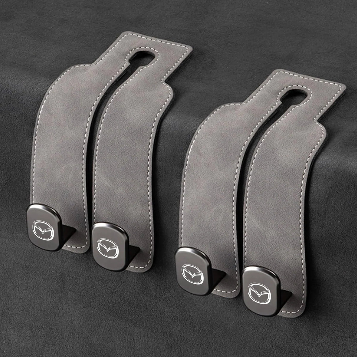 Car Headrest Hooks 2-Pack Rotating 30 lb Capacity