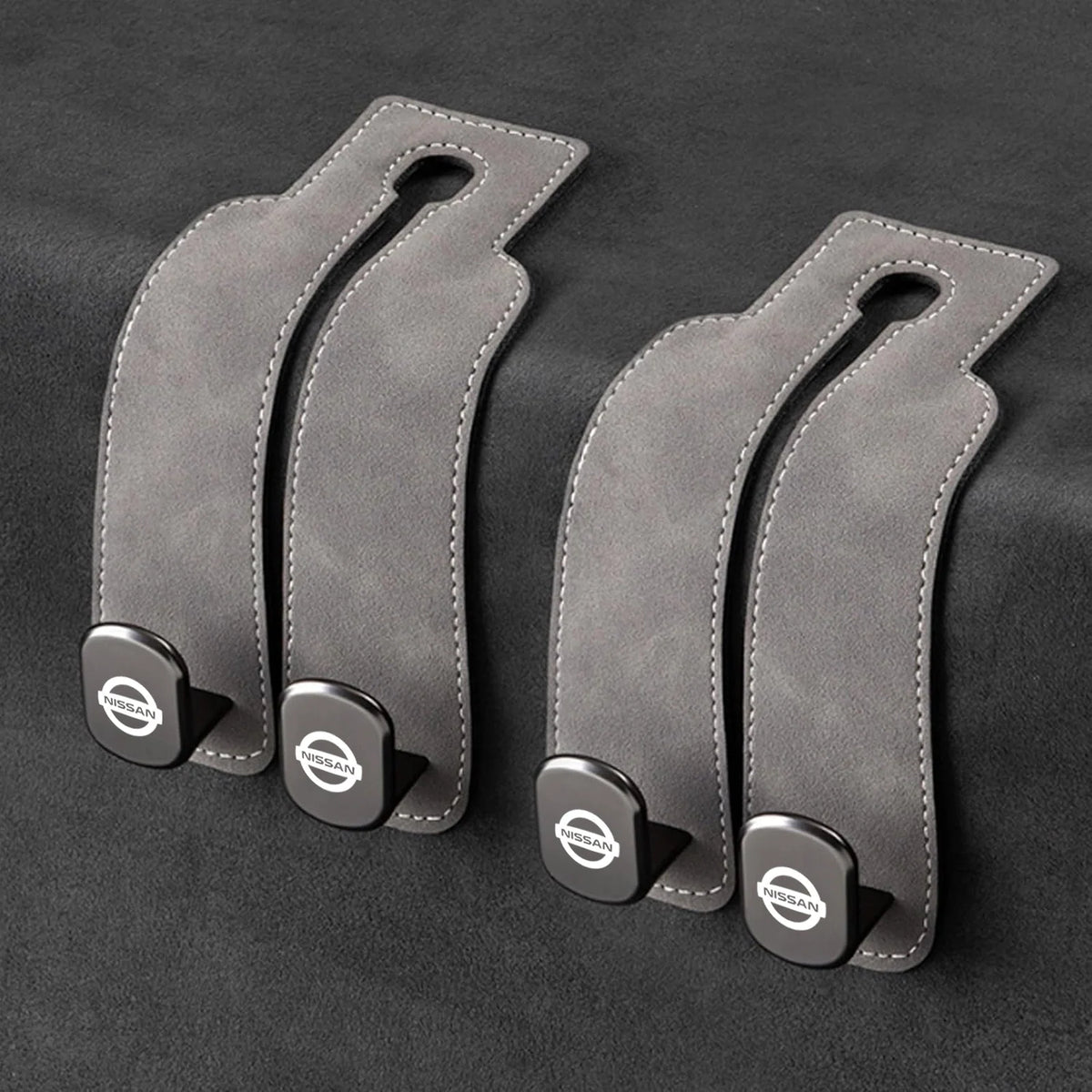 Car Headrest Hooks 2-Pack Rotating 30 lb Capacity