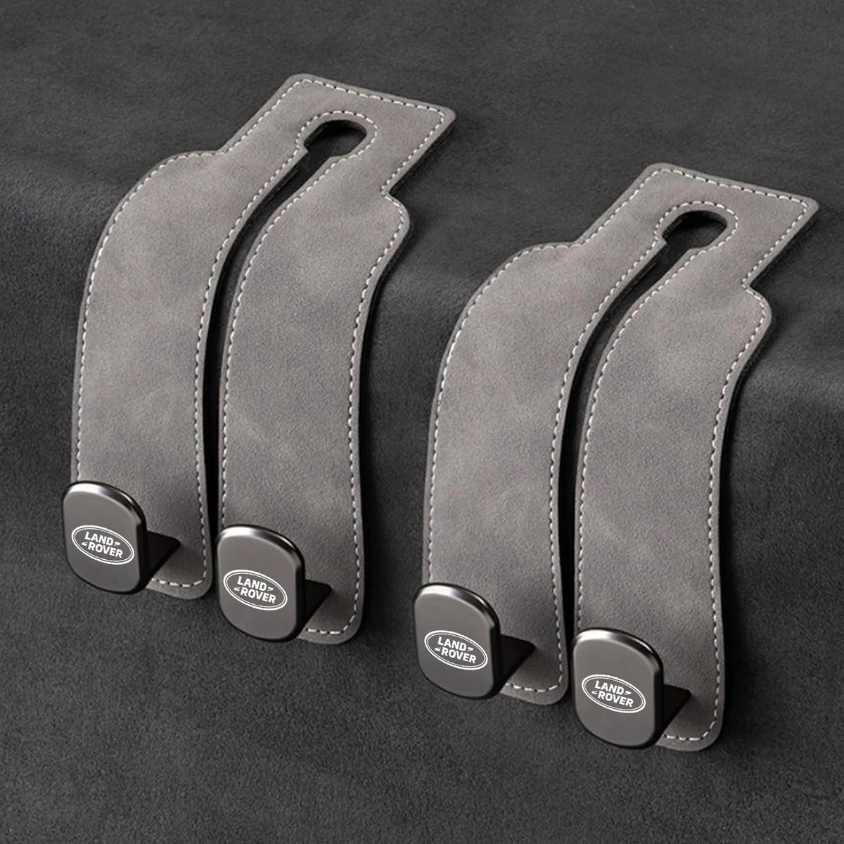 Car Headrest Hooks 2-Pack Rotating 30 lb Capacity