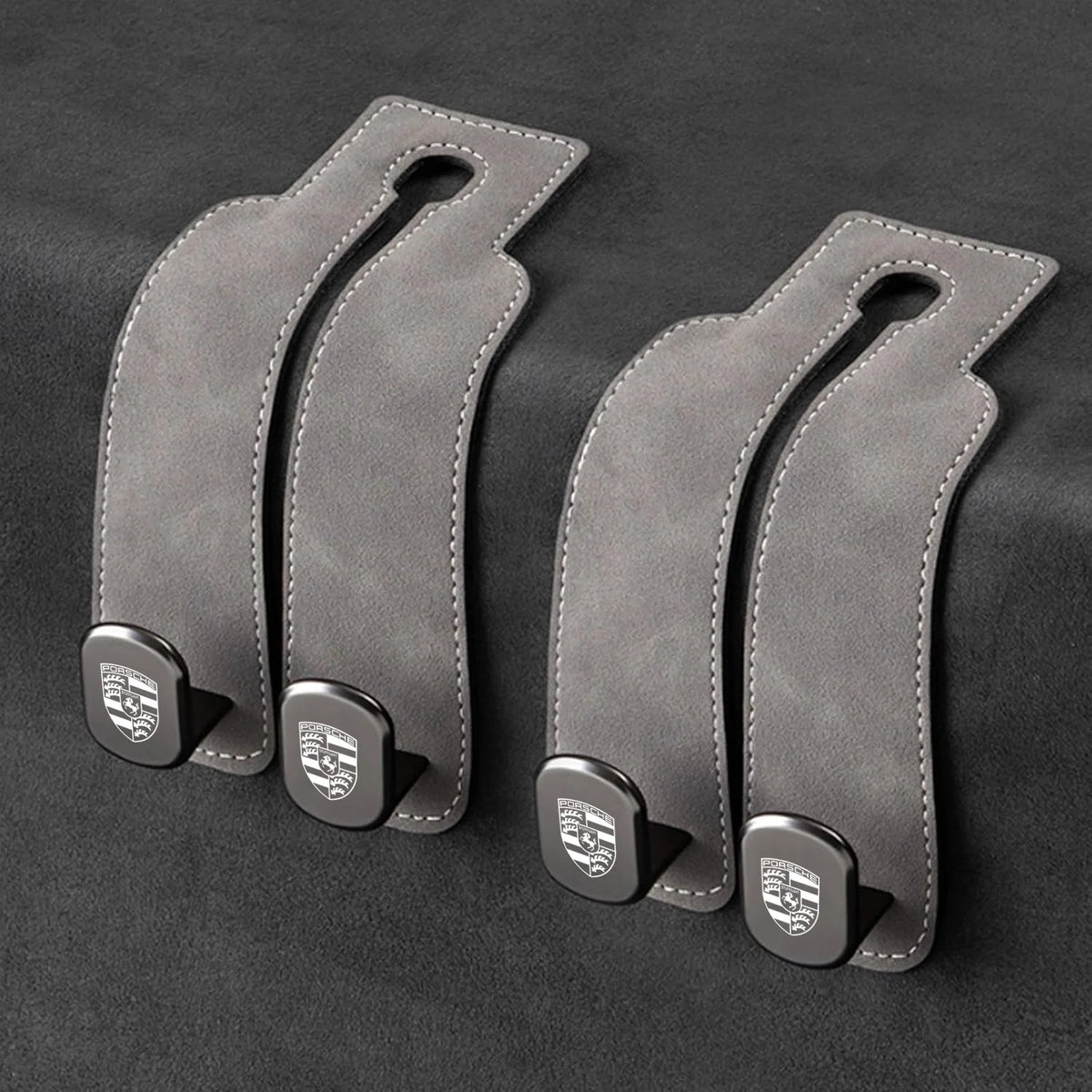Car Headrest Hooks 2-Pack Rotating 30 lb Capacity