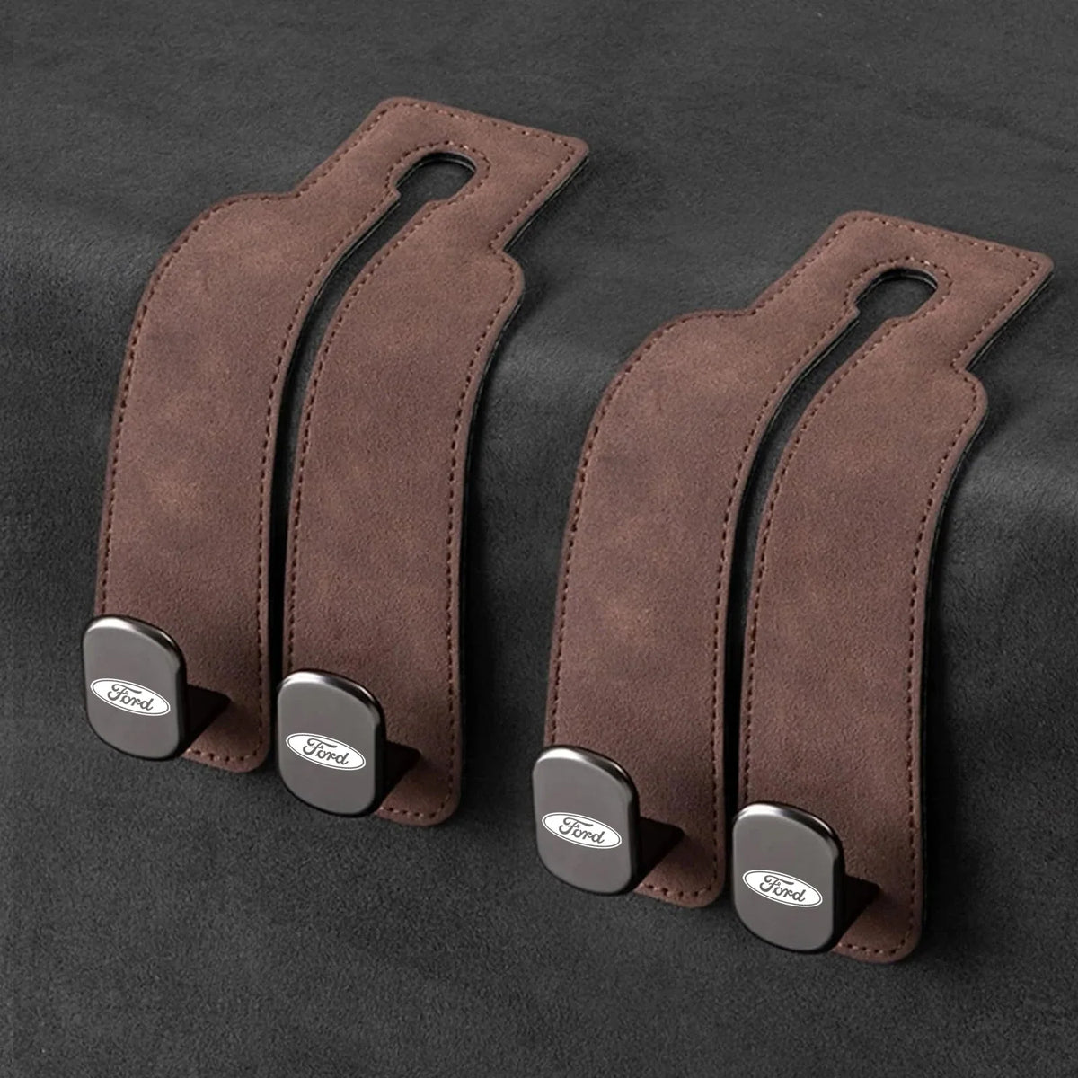 Car Headrest Hooks 2-Pack Rotating 30 lb Capacity