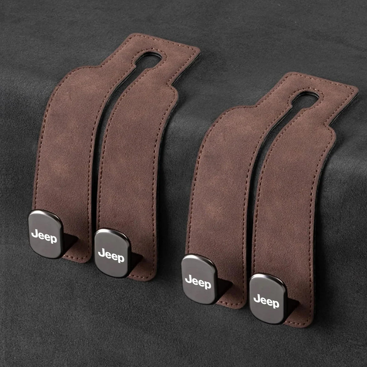 Car Headrest Hooks 2-Pack Rotating 30 lb Capacity
