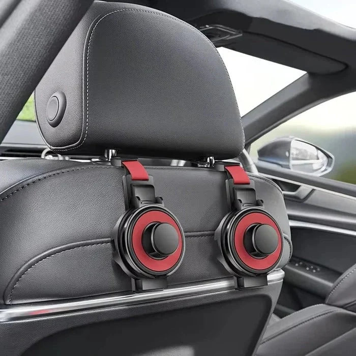 Car Headrest Organizer 3-in-1 Hook Cup & Phone Stand